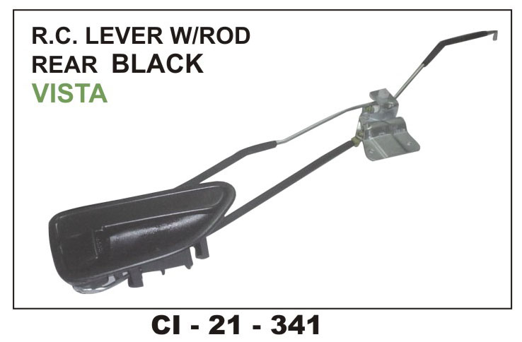R.C.LOCK.W/ROD W/PATTI VISTA(BLK)RR-L