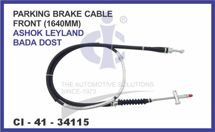 PARKING BRAKE CABLE FRONT LYLAND BADA DOSST 1640MM