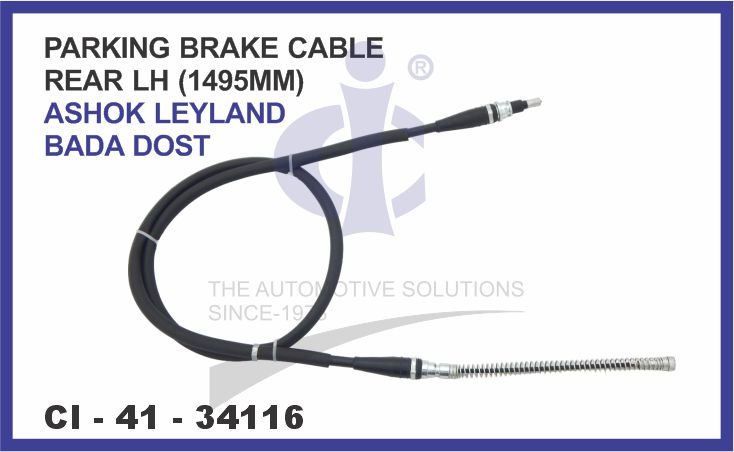 PARKING BRAKE CABLE LYLAND BADA DOSST REAR 1495MM