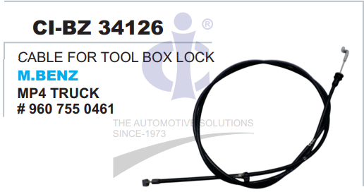 CABLE FOR TOOL BOX LOCK MBENZ MP4 TRUCK