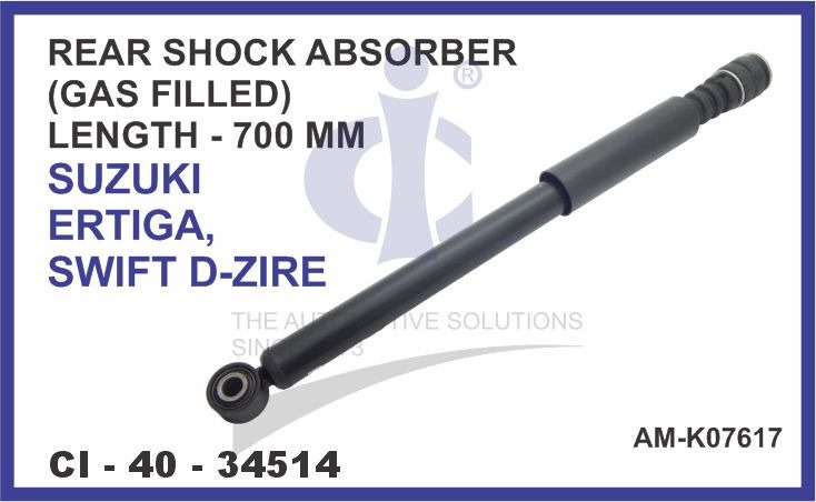 REAR SHOCKER ERTIGA,SWIFT,DZIRE GAS FILLED 700MM