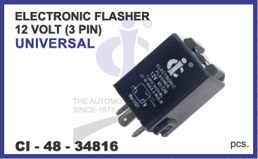 ELECTRONIC FLASHER (3PIN) 12V UNI