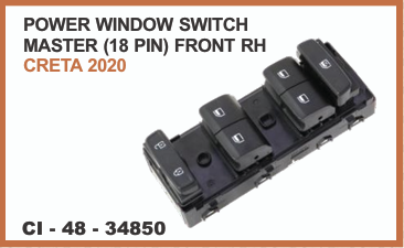 POWER WINDOW SWITCH MASTER(18PIN) HYUNDAI CRITA 202 FRH