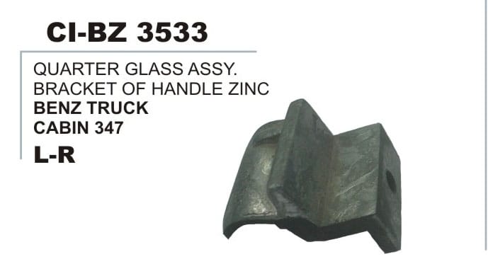 QURTER GLAS ASSY. BRACKET OF HANDLE (ZINC) L-R