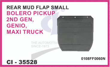 MUD FLAP BOLERO PICKUP 2ND GEN, MAXI TRUCK SMALL REAR