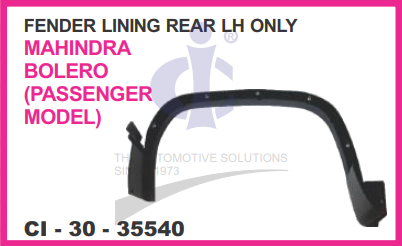 FENDER LINING BOLERO PASSENGER RR-LH