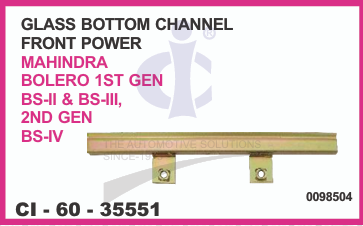 GLASS BOTTOM CHANNEL BOLERO T-1,T-2 FRONT PWR