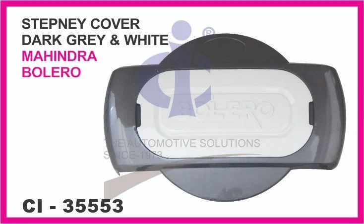 STEPNEY COVER DARK GREY &WHITE MAHINDRA BOLERO