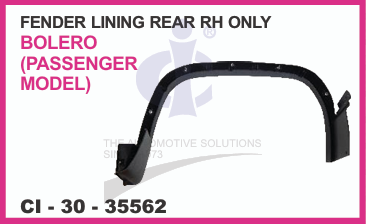 FENDER LINING BOLERO PASSENGER RR-RH