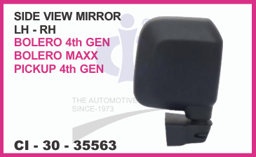 SIDE VIEW MIRROR MAHINDRA BOLERO MAXX PICKUP T-4 LH