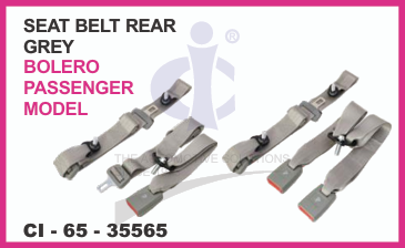 SEAT BELT REAR (GREY) MAHINDRA BOLERO (PASSENGER MODEL)