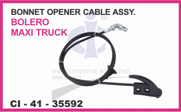 BONNET OPENER CABLE ASSEMBLY MAHINDRA BOLERO MAXI TRUCK