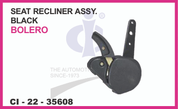 SEAT RECLINER ASSY BOLERO BLACK