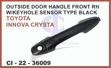 O.H.CRYSTA W/KEYHOLE SENSOR TYP BLK FRONT RIGHT