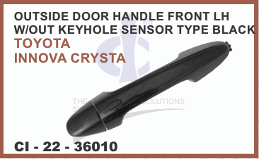 O.H.CRYSTA W/O KEYHOLE SENSOR TYP BLK FRONT LEFT