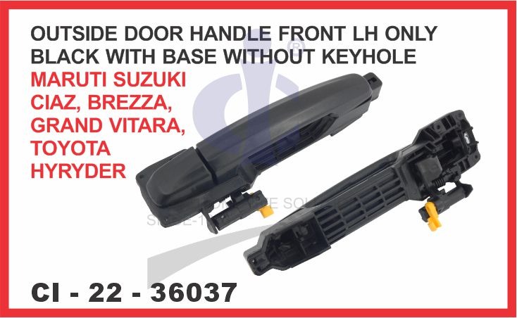 O.H.CIAZ,BREZZA,VITARA,HYRYDER N/M W/BASE W/OHOLE BLK FRONT LEFT