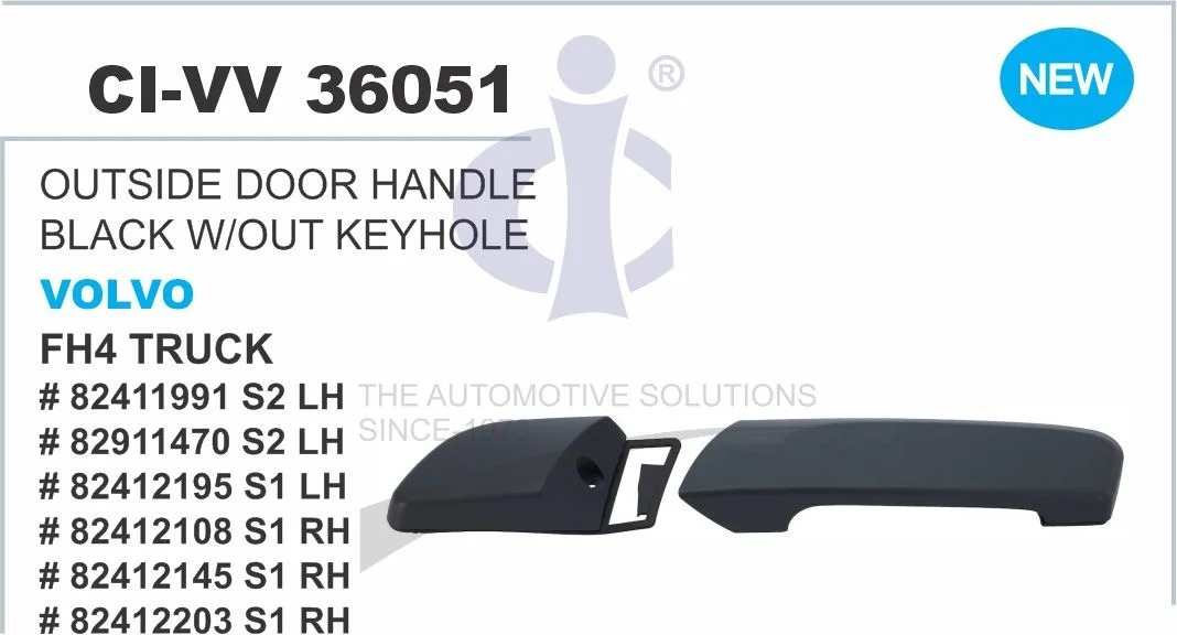O.H.VOLVO W/O KEYHOLE BLACK LH