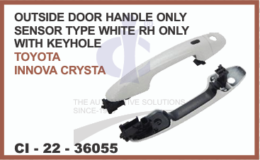 O.H.CRYSTA W/KEYHOLE SENSOR TYPE WHITE FRONT RIGHT