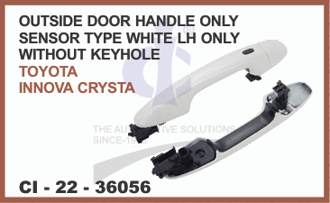 O.H.CRYSTA W/O KEYHOLE SENSOR TYPE WHITE FRONT LEFT