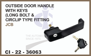 OUTER HANDLE W/KEYS (LONG BOLT & CIRCLIP TYPE FITTING)