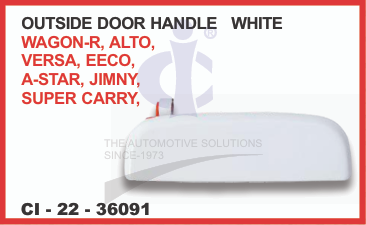OUTER DOOR HANDEL WHITE ALTO LH
