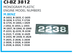 PLASTIC ENGINE MODEL NUMBERS -2429