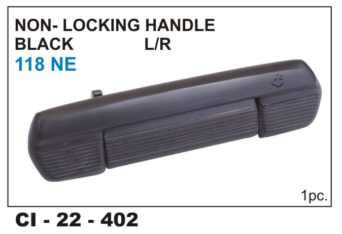 NON LOCKING 118NE BLK LH