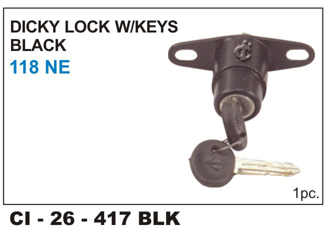 DIKY LOCK 118NE W/K BLK