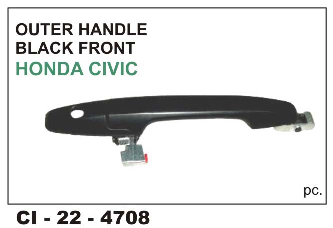 O.H.HONDA CIVIC BLACK FRONT LEFT