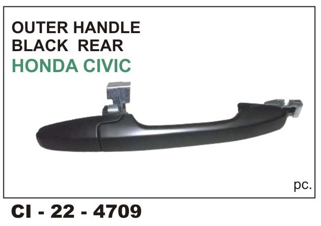 O.H.HONDA CIVIC BLK REAR LEFT