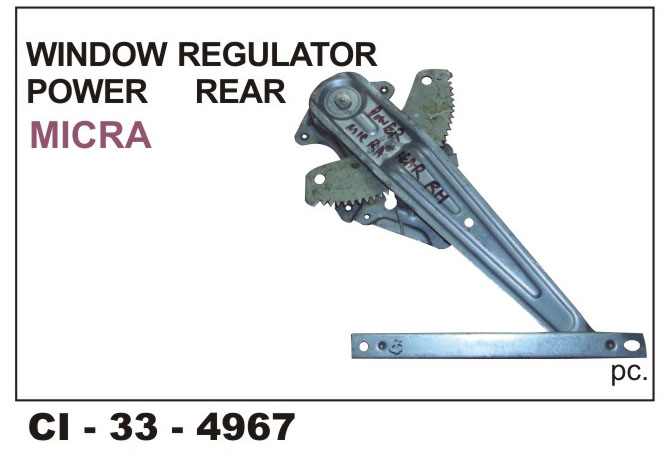 WINDOW REGULATOR POWER MICRA REAR RH