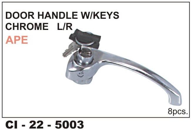 DOOR HANDLE W/KEY APE LEFT
