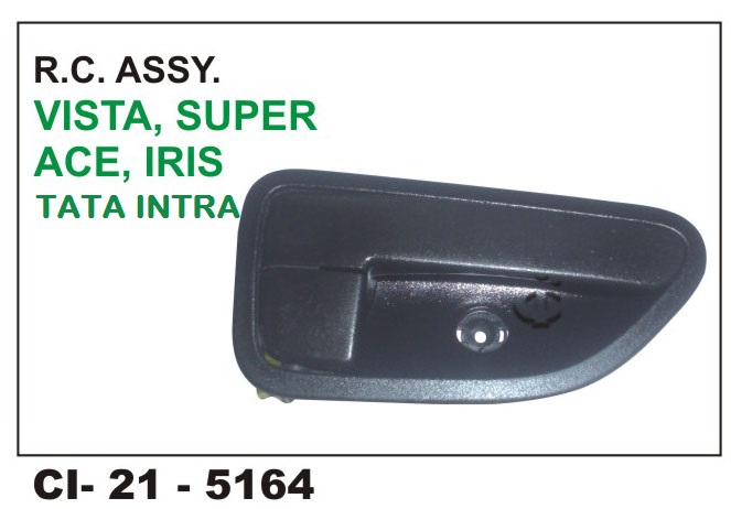 R.C.LOCK ASSY VISTA,MANSA,SUPER ACE, BLACK LH