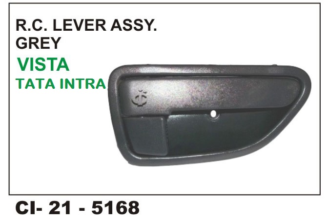 R.C.LOCK ASSY VISTA,MANSA,SUPER ACE,INTRA GREY LH