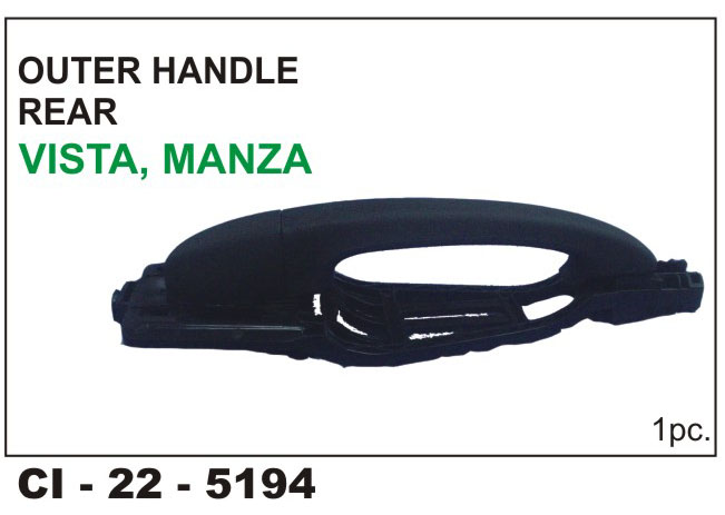 O.H.VISTA,MANZA,GRANDE W/BASE REAR LEFT