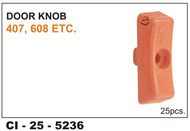 DOOR KNOB 407-608 BLACK.