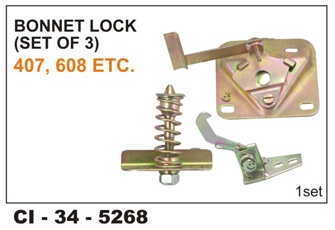 BONNET LOCK (3PCS) 407