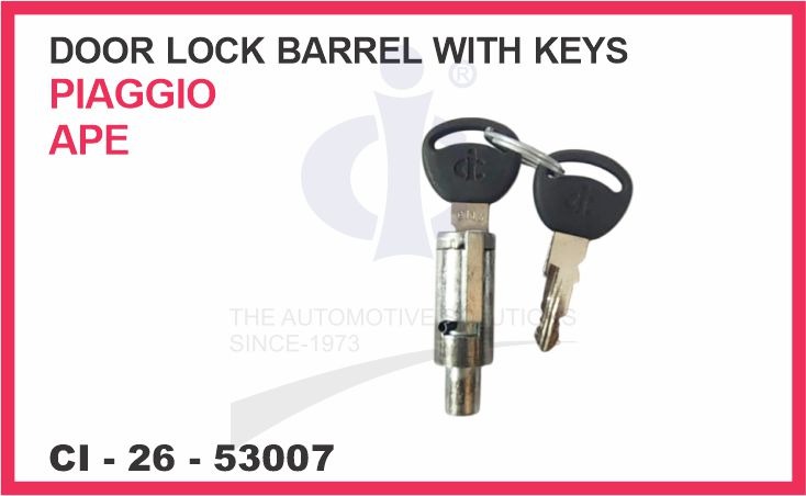 DOOR LOCK BARREL WITH KEYS PIAGGO APE