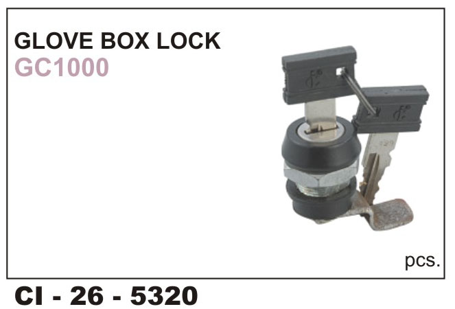Glove Box Lock GC1000 W/Key