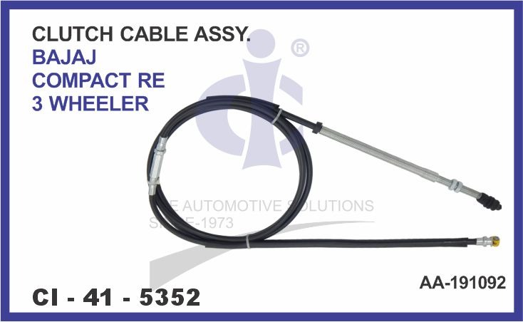CLUTCH CABLE ASSY.BJAJ COMPECT 3 WHEELER