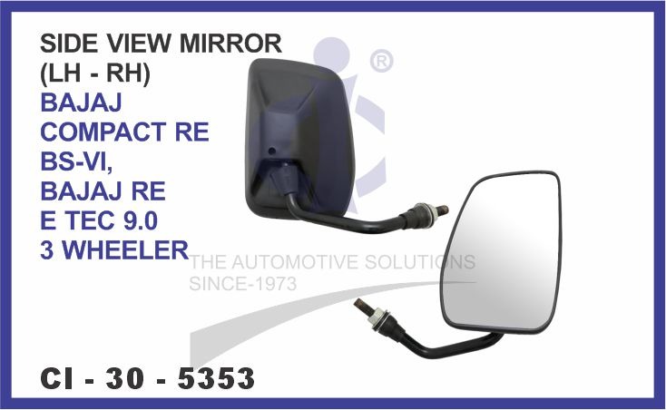 SIDE VIEW MIRROR BAJAJ COMPACT RE BS6,BAJAJ RE E-TE
