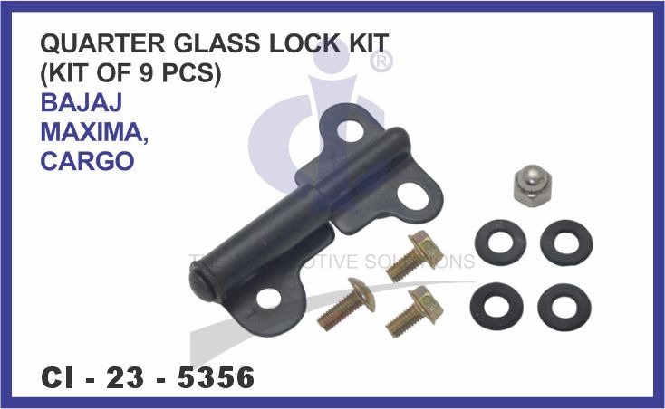 QUARTER GLASS LOCK (KIT OF 9PCS) BAJAJ MAXIMA 3 WHEELERLH