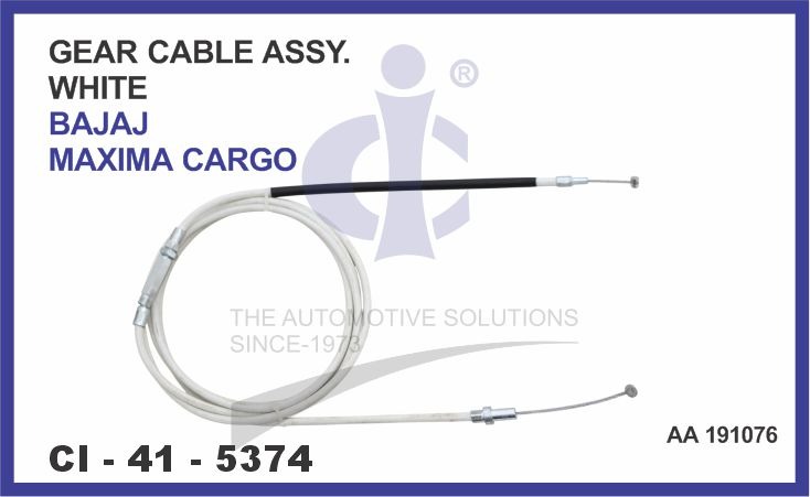 GEAR CABLE ASSY WHITE BAJAJ MAXIMA CARGO