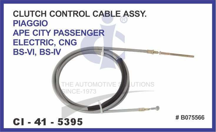 APE CITY PASSENGER ELECTRIC, CNG BS-VI, BS-IV CLUTCH CONTROL CABLE
