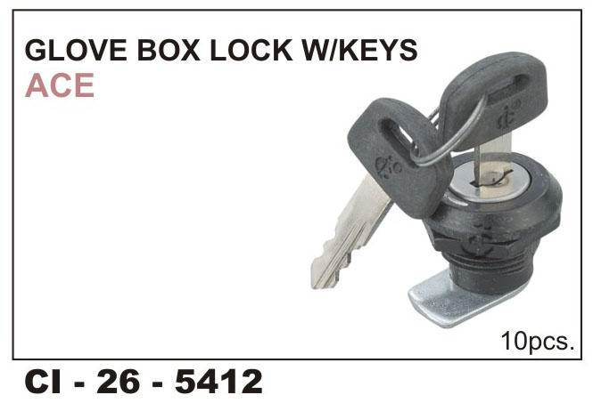 GLOVE BOX LOCK ACE. ZIP IRIS