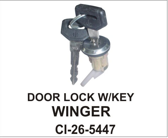 DOOR LOCK W/KEY WINGER(L)