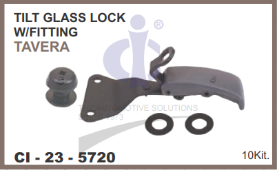 TILT GLASS LOCK TAVERA W/FITTING LH