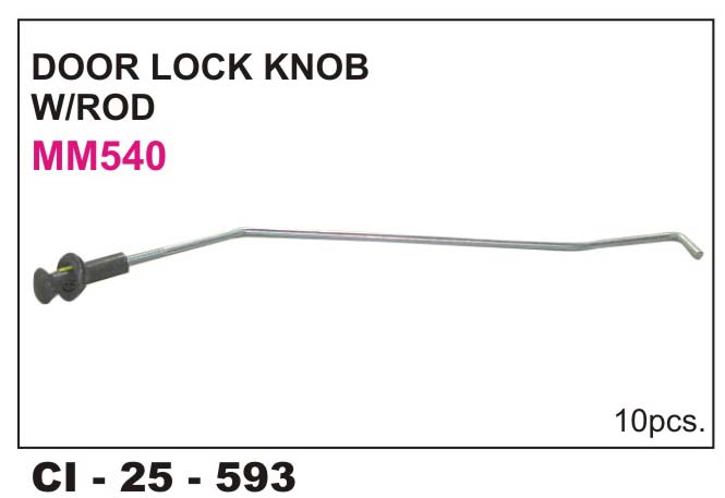 DOOR KNOB W/ROD MM 540 Lh