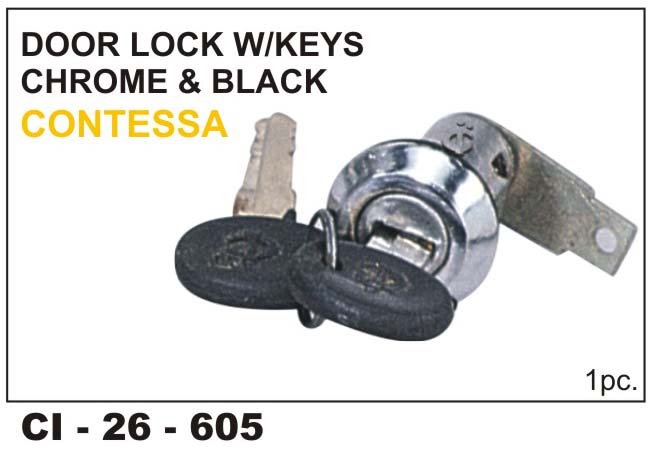 DOOR LOCK W/K C/C BLK