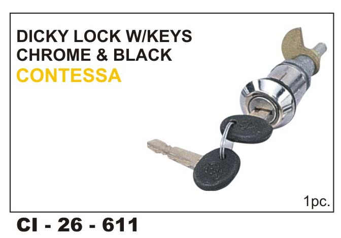 DICKY LOCK W/K C/C BLK